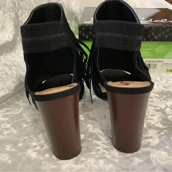 New Sam Edelman Elaine Fringe 8 Heels - Picture 10 of 15